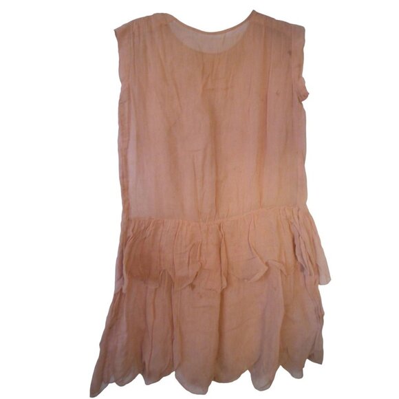 Antique 1940s Child's Dusty Pink Tunic shift dress handmade - Picture 9 of 9